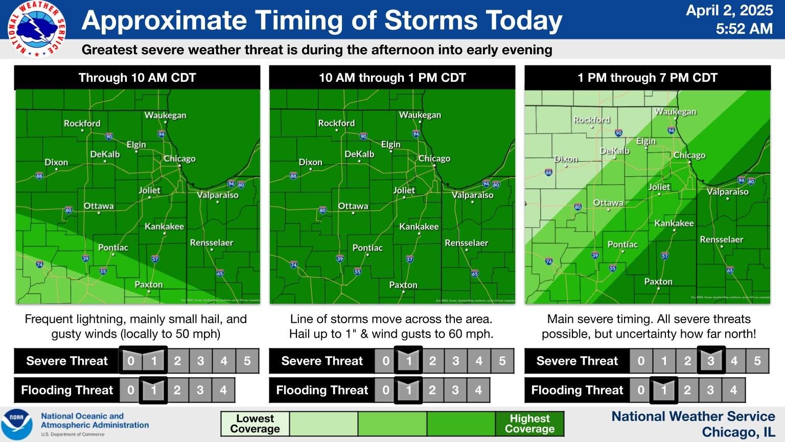Tornadoes, Hail Possible In 'Waves Of Storms': When It Could Hit IL ...